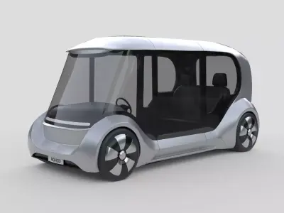 Futuristic City Transport Capsule 3D model