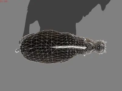 Hippopotamus Animal Low-poly 3D model