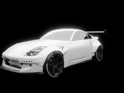 Nissan 350z - rocket bunny 3D model