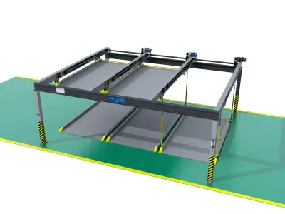 Rotary Parking System 3D model