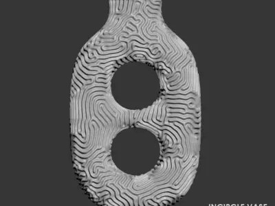 Incircle Vases Set 3D model