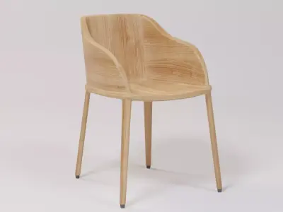 Cafe Chair 47x55x70 Low-poly 3D model