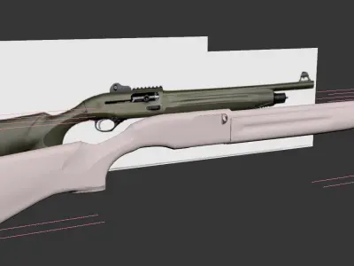 Beretta 1301 Tactical Low-poly 3D model