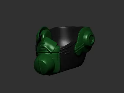 helmet high poly sculpt 3d printable  3D model