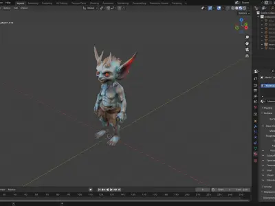 High-Quality Fantasy Goblin 3D Model - Game-Ready and Detailed Low-poly 3D model