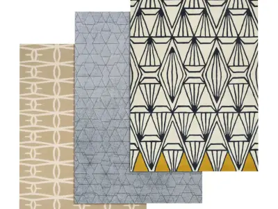 Rug Set 1210 3D model