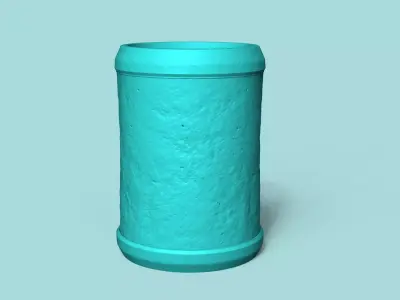 Vase 15 with Plate - Simple Plant Pot - Home Decor 3D print model
