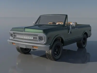 Chevrolet BLazer 1970 3D print model