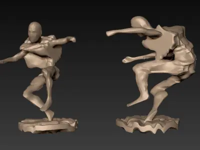 Stylized Action Figure 06 3D model