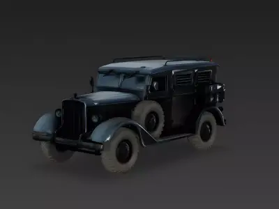 Modern Tactical Staff Car 3D Model Low-poly 3D model