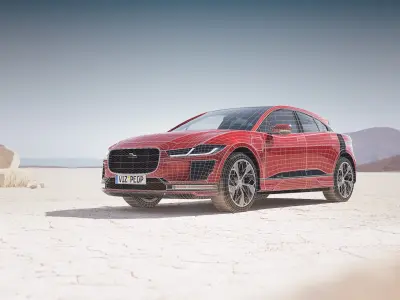 Electric SUV unbranded 3D model