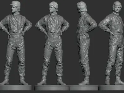 Ronnie Peterson F1 Driver 3D print model