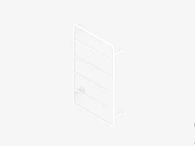 Towel Rail - Ladder - Luxury - Sleek Low-poly 3D model
