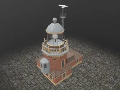 Light House Helsingborg Low-poly 3D model