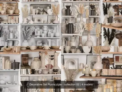 Decorative Set Rustic style - collection 02