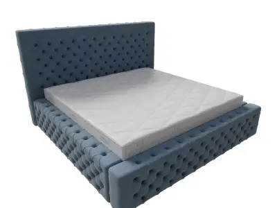 Set Of King Size Lux Chester Beds 3D model