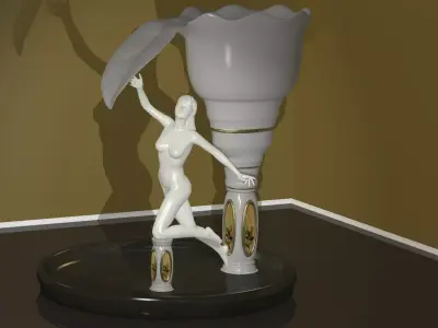 Female Statue 3D model