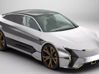 Generic Future EV SUV 2050 3D model