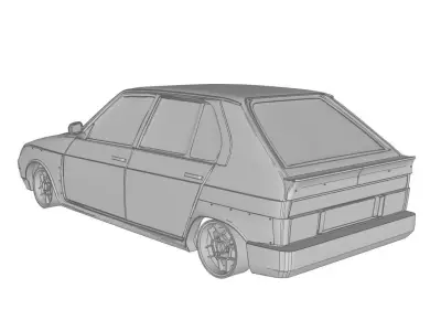Citroen Visa 1000 pistes 3D print model