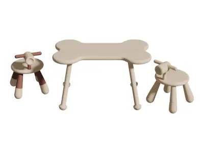 Wangwang Puppy Toddler Stool 3D model
