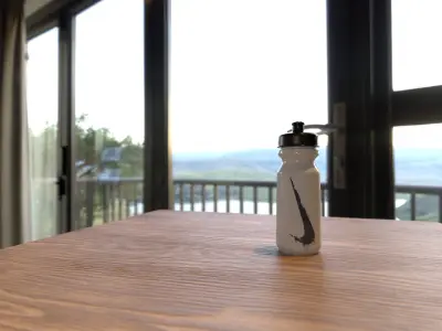 Sportive Water Bottle with EASY CHANGEABLE BRAND 3D model