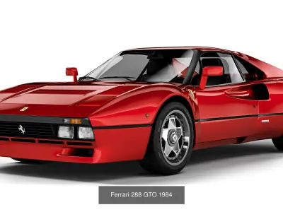 Set of retro cars 1 3D Model Pack