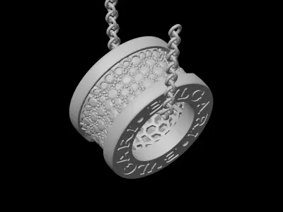 BULGARI - B ZERO 1 - NECKLACE - DIAMONDS 3D print model