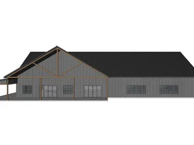Barndominium House 099 -Archimple LLC 3D model