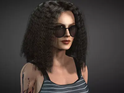 Character Sara 3D model