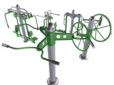 Outdoor Fitness Equipment 3D model