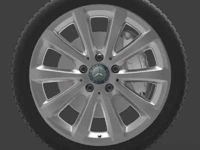 Mercedes E 350 d Alloy Wheel 3D model