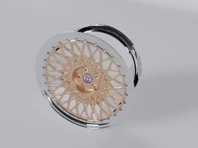 RIM HRE 501 VINTAGE SPORT CAR  Low-poly 3D model