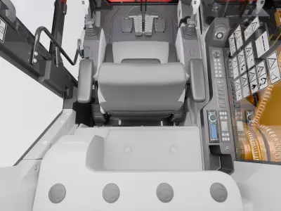 CAT excavator 335F High Quality Cab 3D model