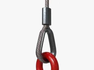 Lifting Crane Hook 3D model