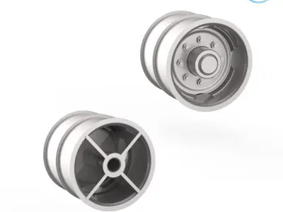 Tire Mold With Standard Wheels 3D print model