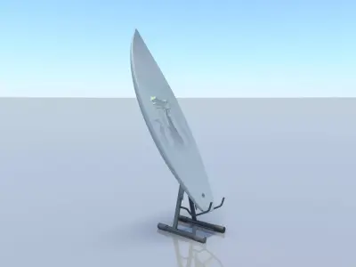 surfboard  V1 Low-poly 3D model