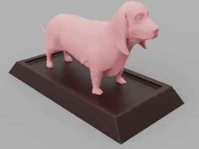 Basset Hound  3D print model