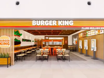 Detailed Burger King Restaurant Design - Prime Concept 2 3D model