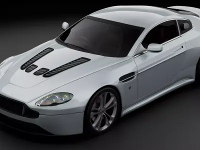 Aston Martin V12 Vantage S Low-poly 3D model