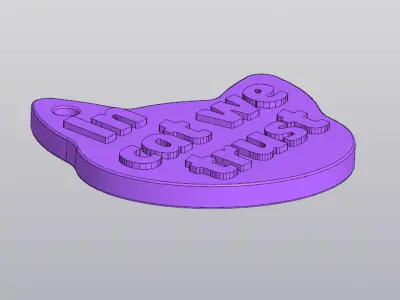 In cat we trust Keychain Free 3D print model