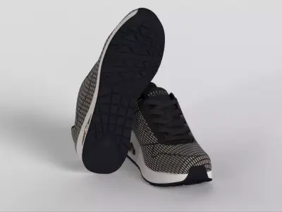 Skechers Uno - Stand on Air womens Sneaker Low-poly 3D model