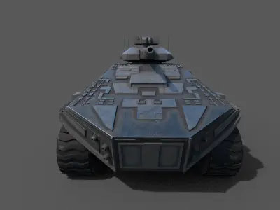 High-Quality 3D Tank Model  Low-poly 3D model