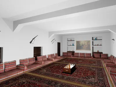 Al ain museum 3d model Low-poly 3D model