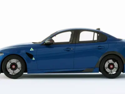 Alfa Romeo Giulia GTAm 2021 3D model