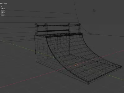 RAMP SKATEBOARD THAI 3D model