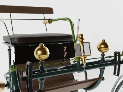 Daimler Stahlradwagen 3D model
