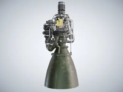 SpaceX Raptor 2 Engine 3D model