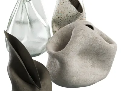 Vase Decor Low-poly 3D model 27