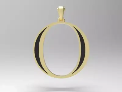 Alphabet Latin O 3D print model