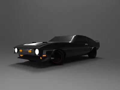 1971 Boss 351mach 1 beta v3 Free 3D model